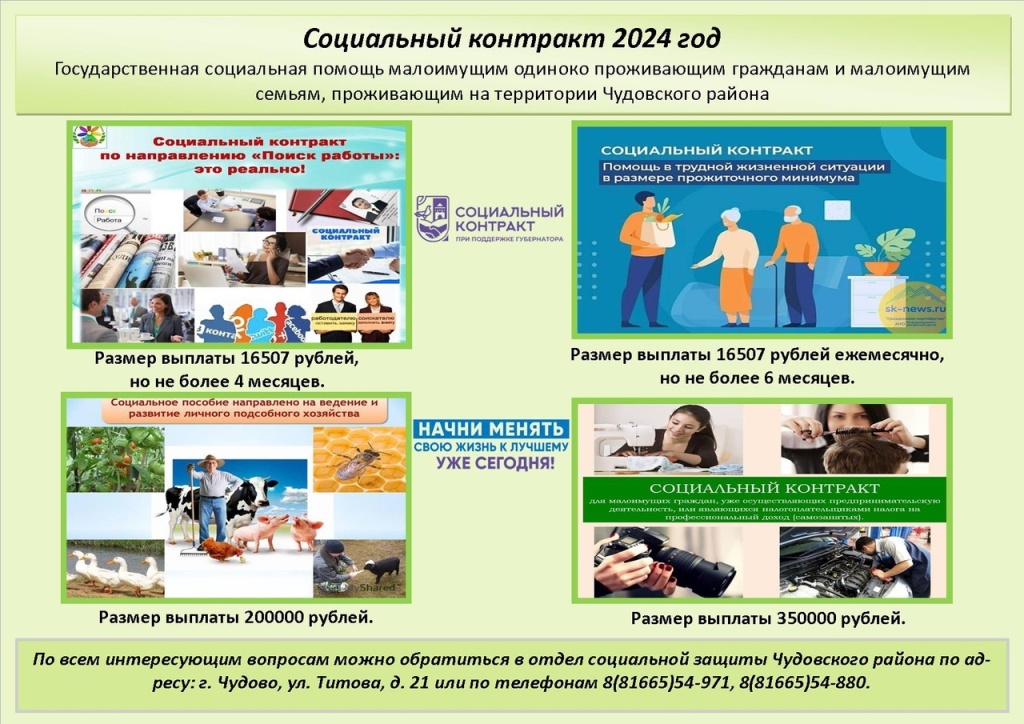 Социальный контракт 2024 год.